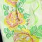 The Ribbon People Green and Yellow Floral Semi Crush Paper Craft Ribbon 4&#x22; x 100 Yards